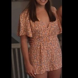 Free People Patterned Romper